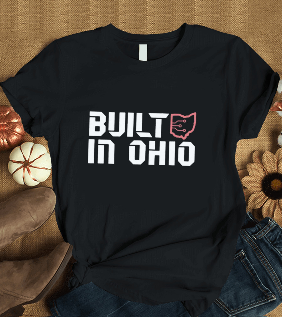 Built In Ohio Tech Circuit T-Shirt