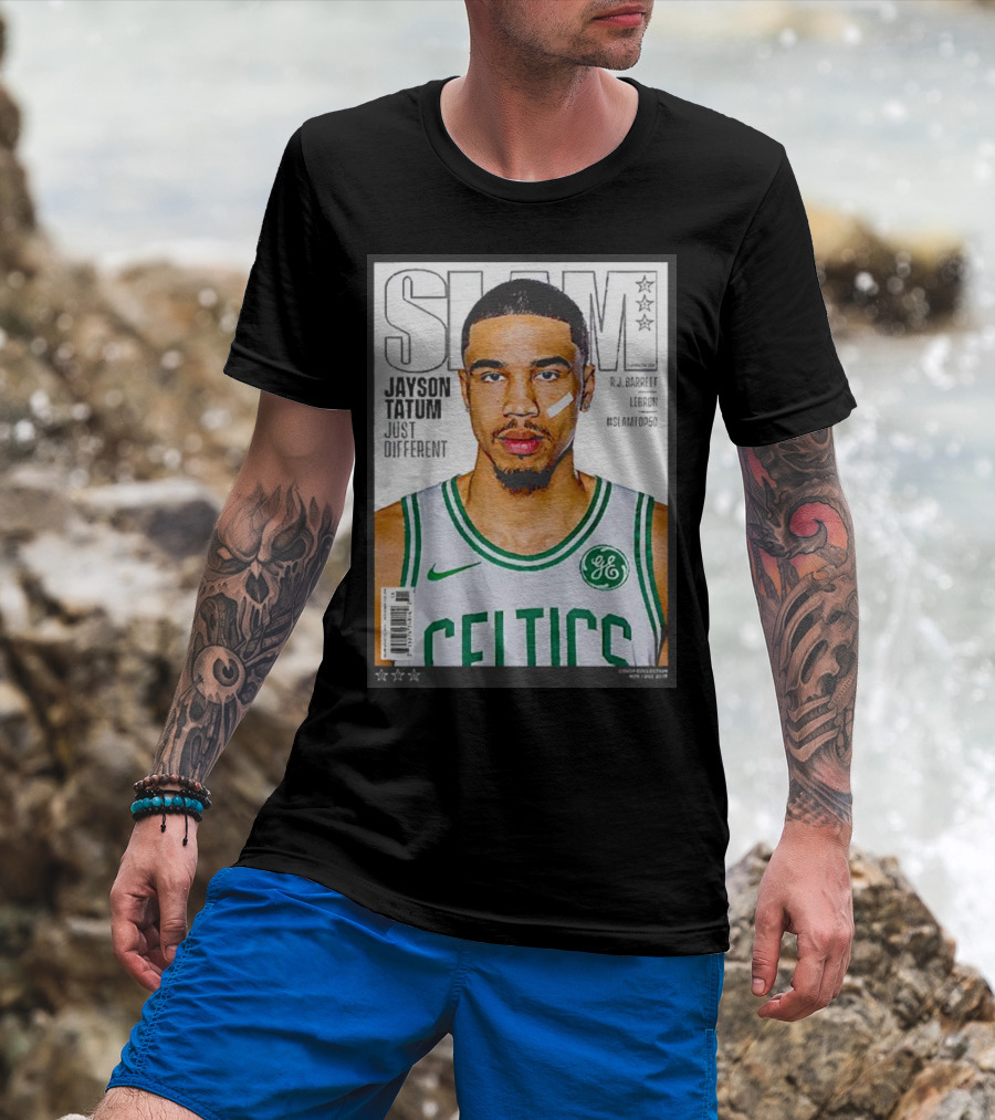Slam Jayson Tatum Just Different Celtics Cover NBA Basketball Star T-Shirt