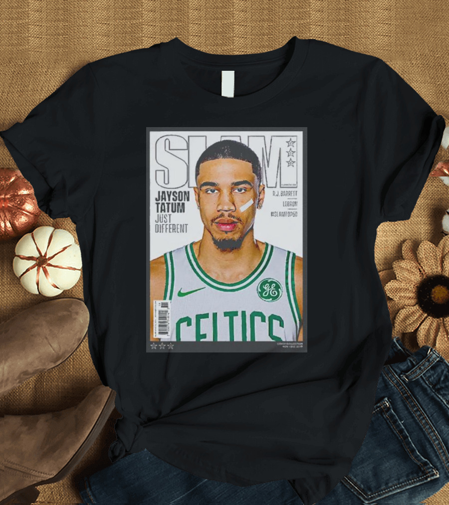 Slam Jayson Tatum Just Different Celtics Cover NBA Basketball Star T-Shirt