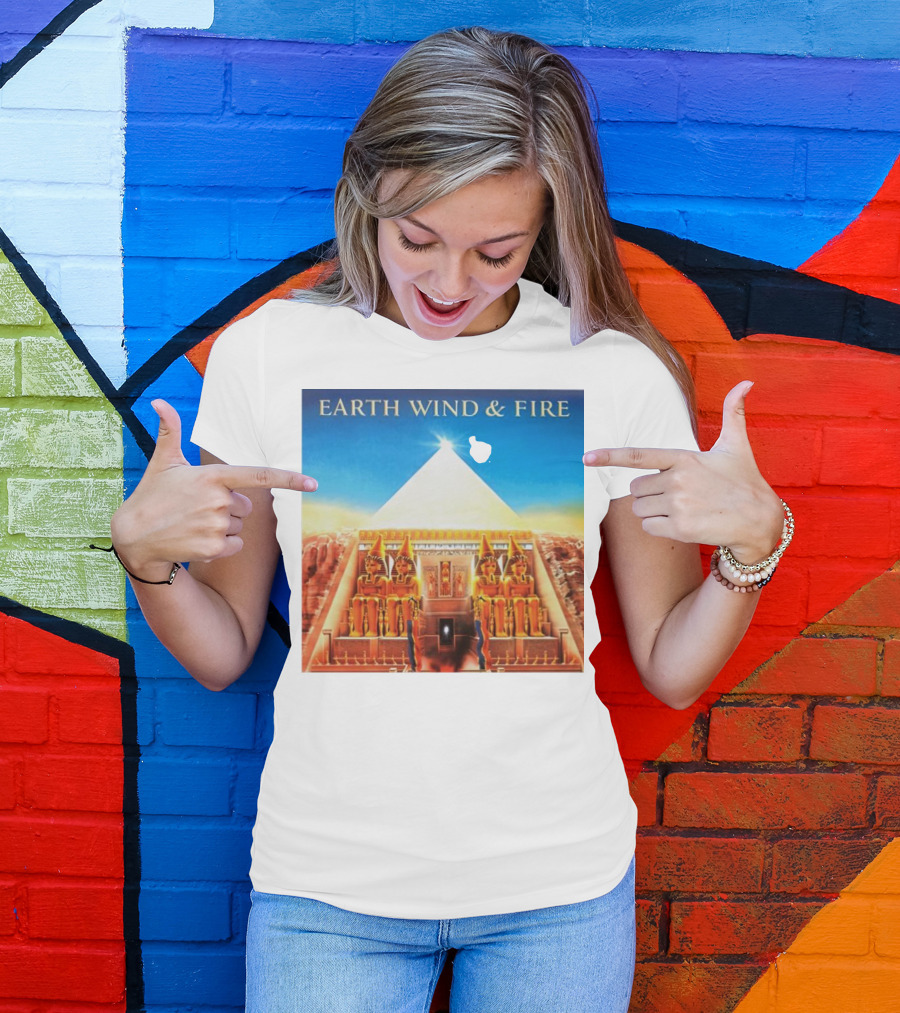 Earth Wind And Fire Pyramid And Sphinx T-Shirt