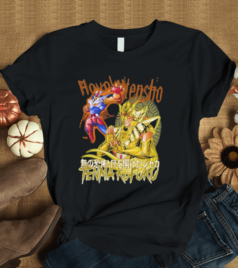 Phoenix Ikki Tenma Kofuku Action Scene Hyaku Ren Sho Saint Seiya T-Shirt