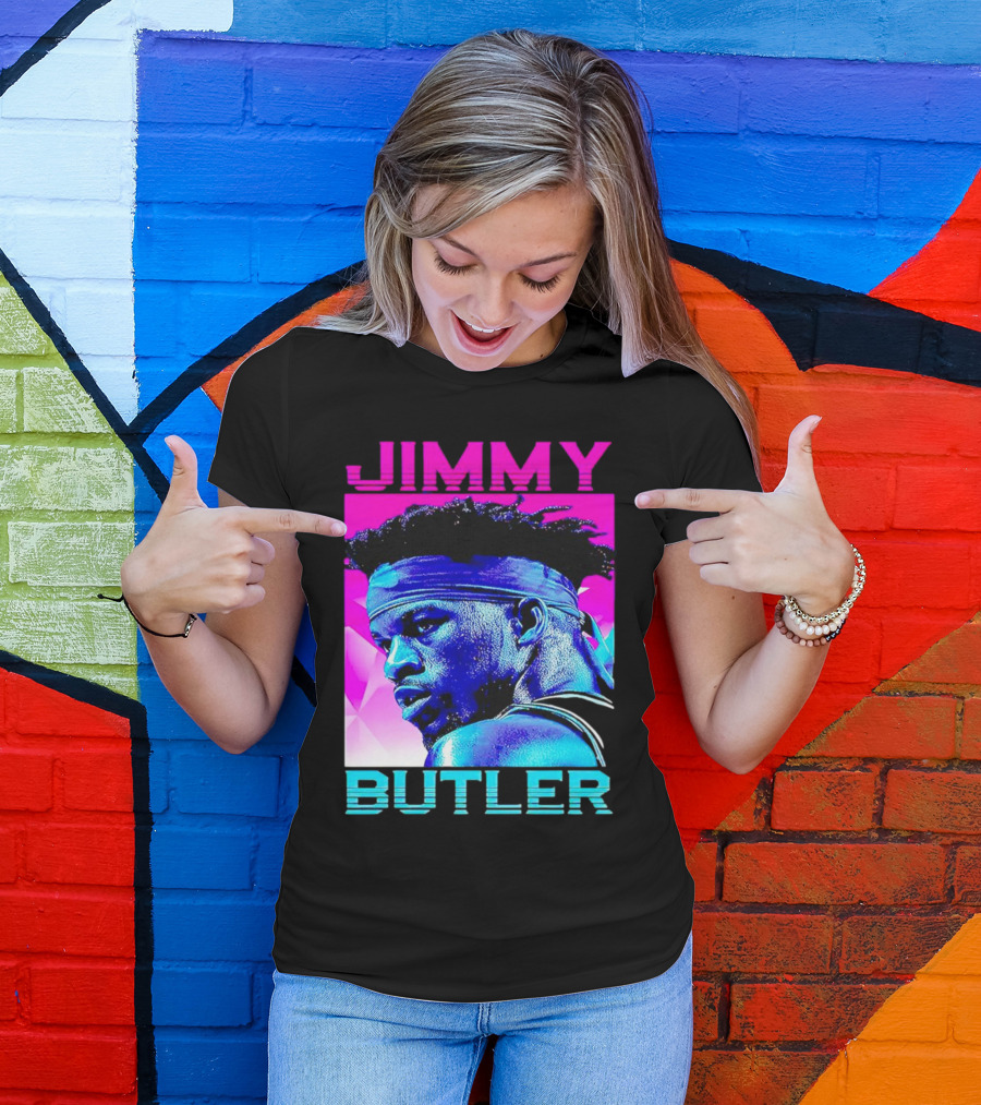 Jimmy Butler Retro Neon T-Shirt