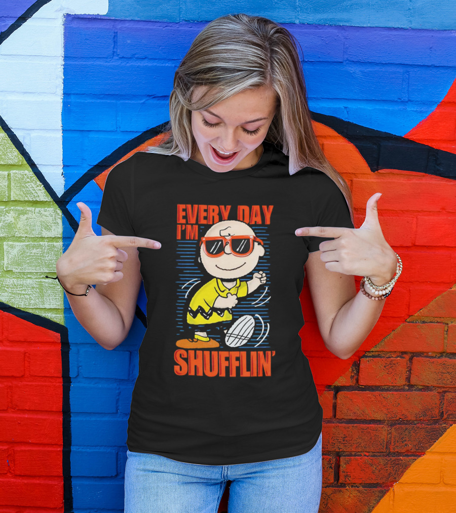 Charlie Brown Every Day I’m Shufflin’ Sunglasses Dance T-Shirt