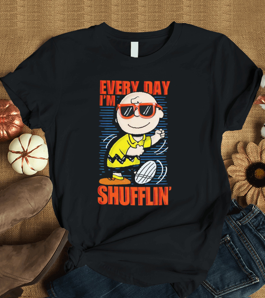 Charlie Brown Every Day I’m Shufflin’ Sunglasses Dance T-Shirt