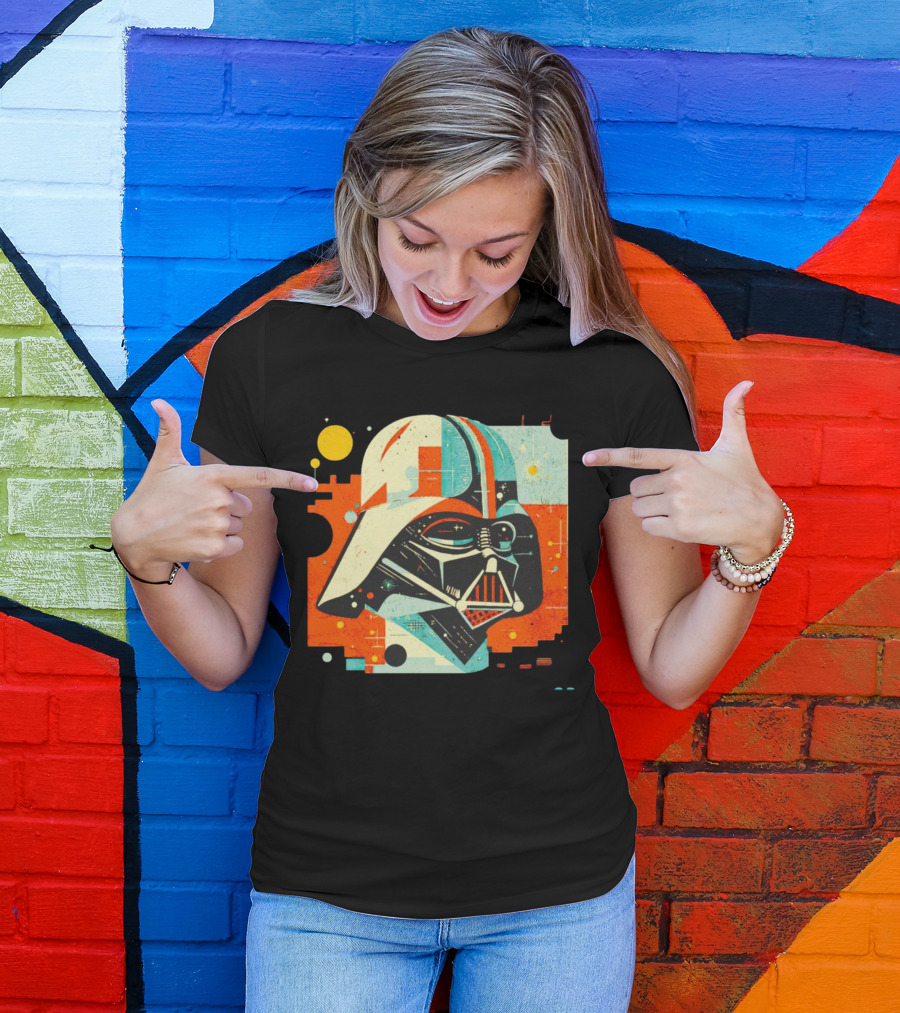 Darth Vader Dark Helmet Pop Art Retro T-Shirt