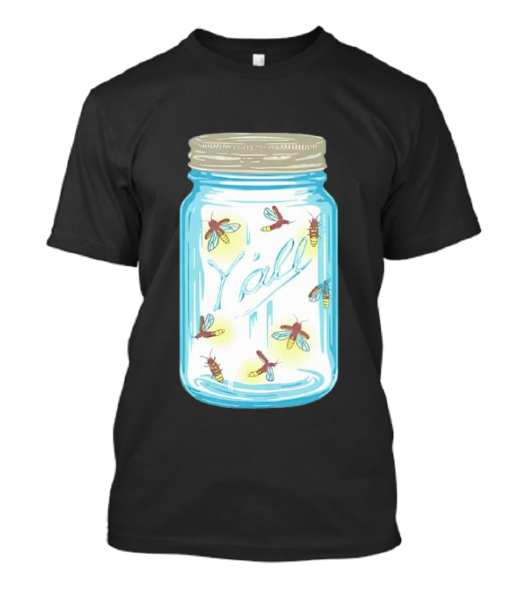 Y’all Kyforky Fireflies In Mason Jar T-Shirt