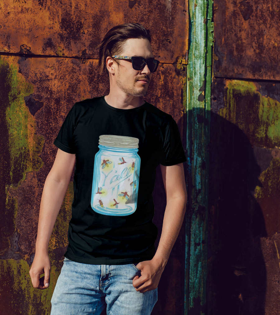 Y’all Kyforky Fireflies In Mason Jar T-Shirt
