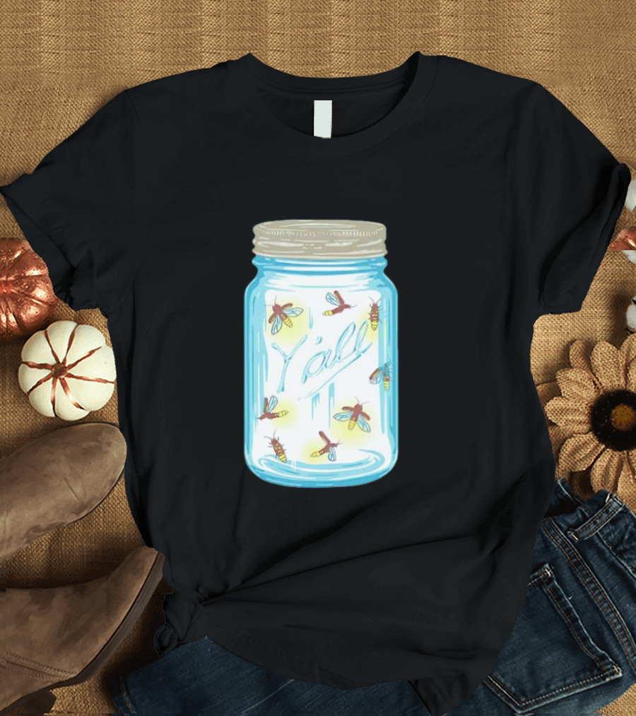 Y’all Kyforky Fireflies In Mason Jar T-Shirt