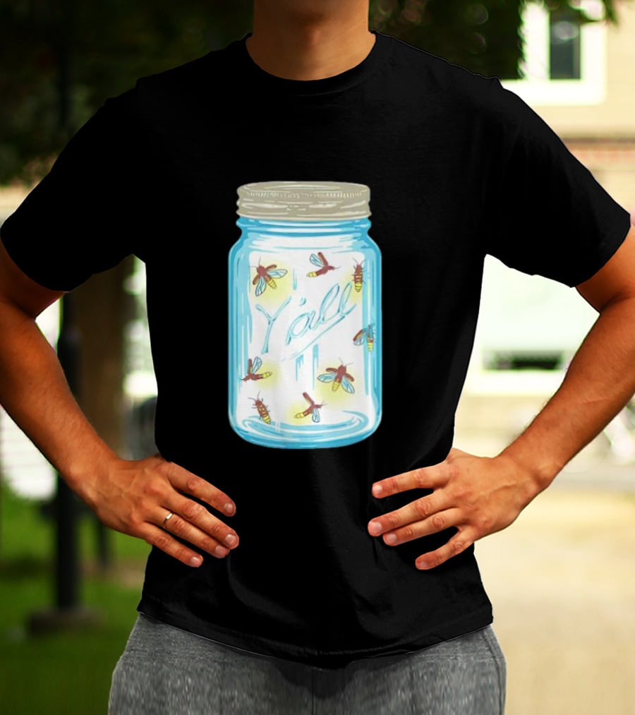 Y’all Kyforky Fireflies In Mason Jar T-Shirt