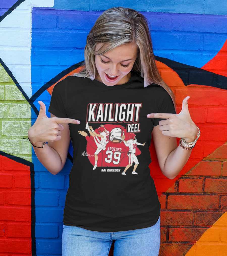 Kailight Reel Kai Kroeger 39 South Carolina Gamecocks Football T-Shirt