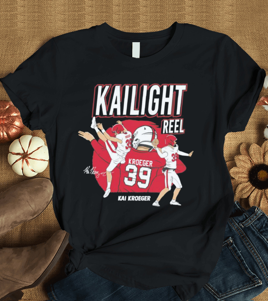 Kailight Reel Kai Kroeger 39 South Carolina Gamecocks Football T-Shirt