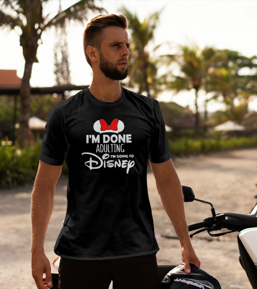 I'm Done Adulting I'm Going To Disney Mickey Icons T-Shirt