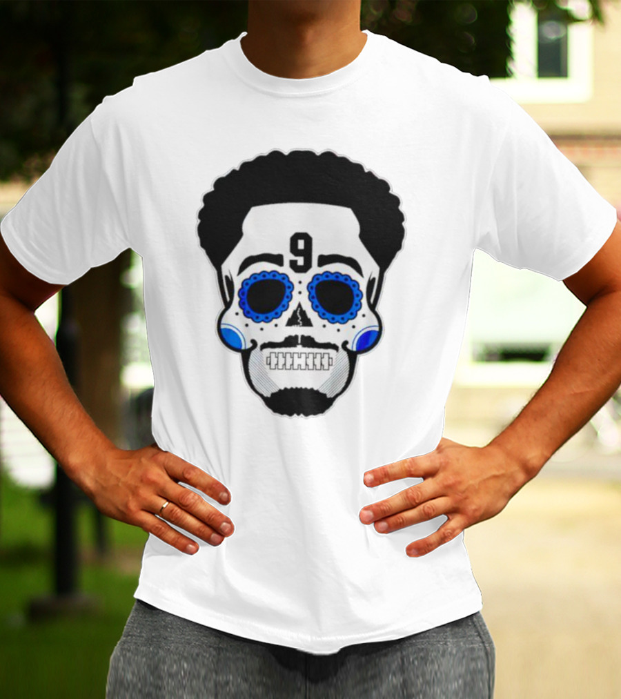 Bryce Young Carolina Panthers 9 Sugar Skull T-Shirt