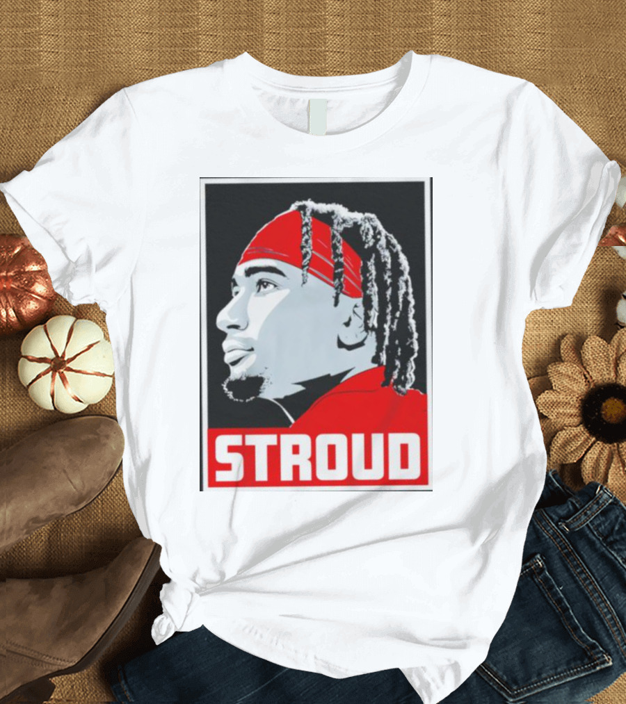 C.J. Stroud Ohio State Buckeyes Portrait Stroud T-Shirt