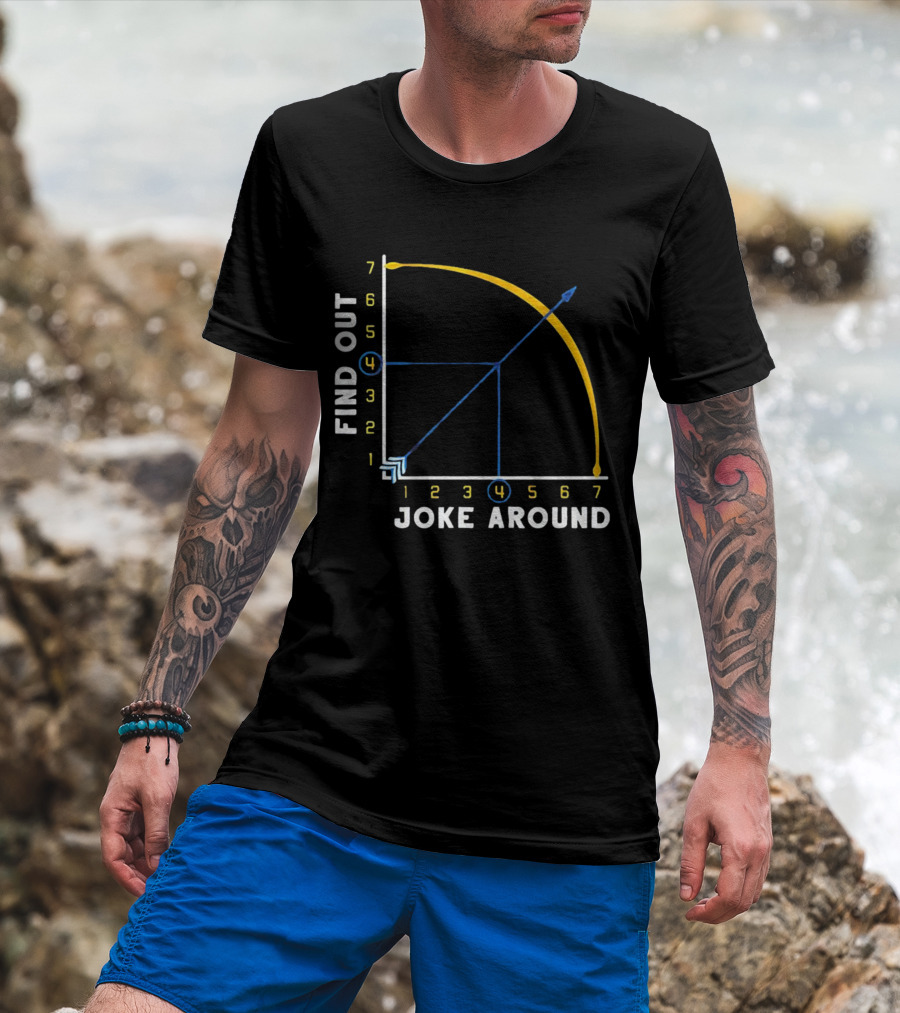 Denver Nuggets Joke Around Find Out Graph Chart T-Shirt