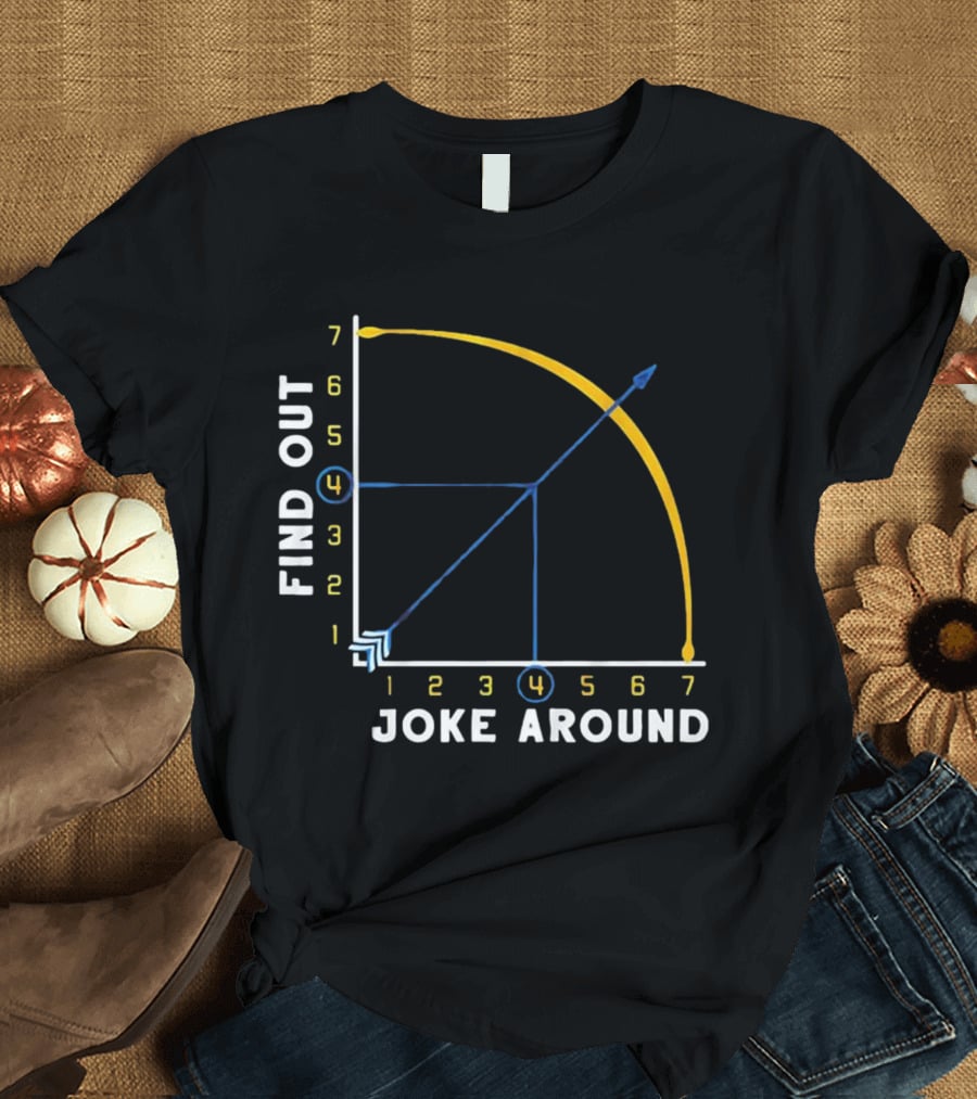 Denver Nuggets Joke Around Find Out Graph Chart T-Shirt