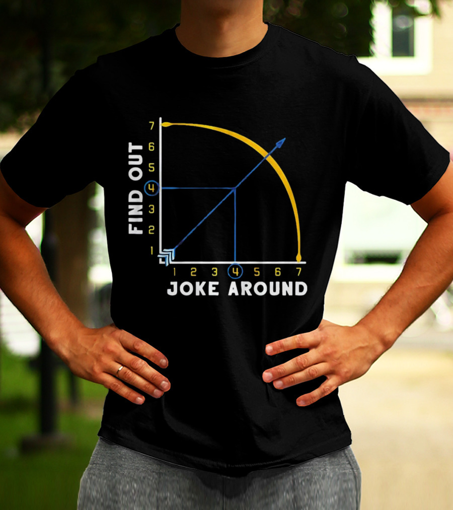 Denver Nuggets Joke Around Find Out Graph Chart T-Shirt
