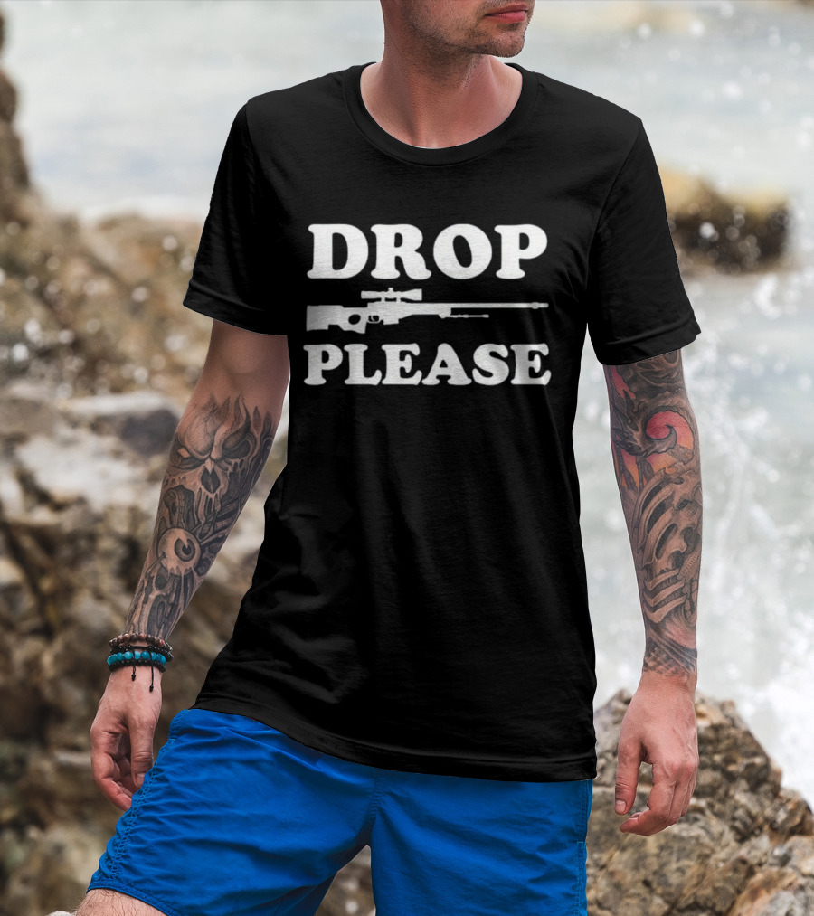 Drop AWP Please Counter Strike Sniper Rifle Request T-Shirt