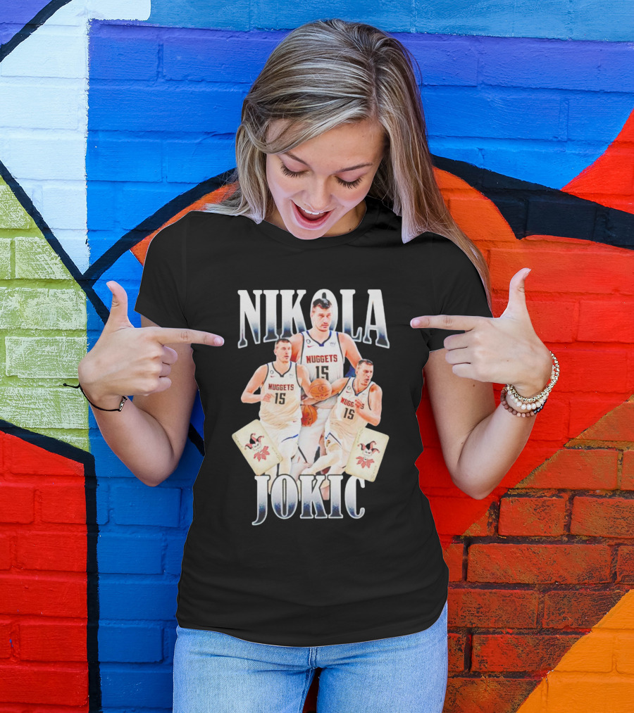 Nikola Jokic Nuggets NBA Joker Playing Cards T-Shirt