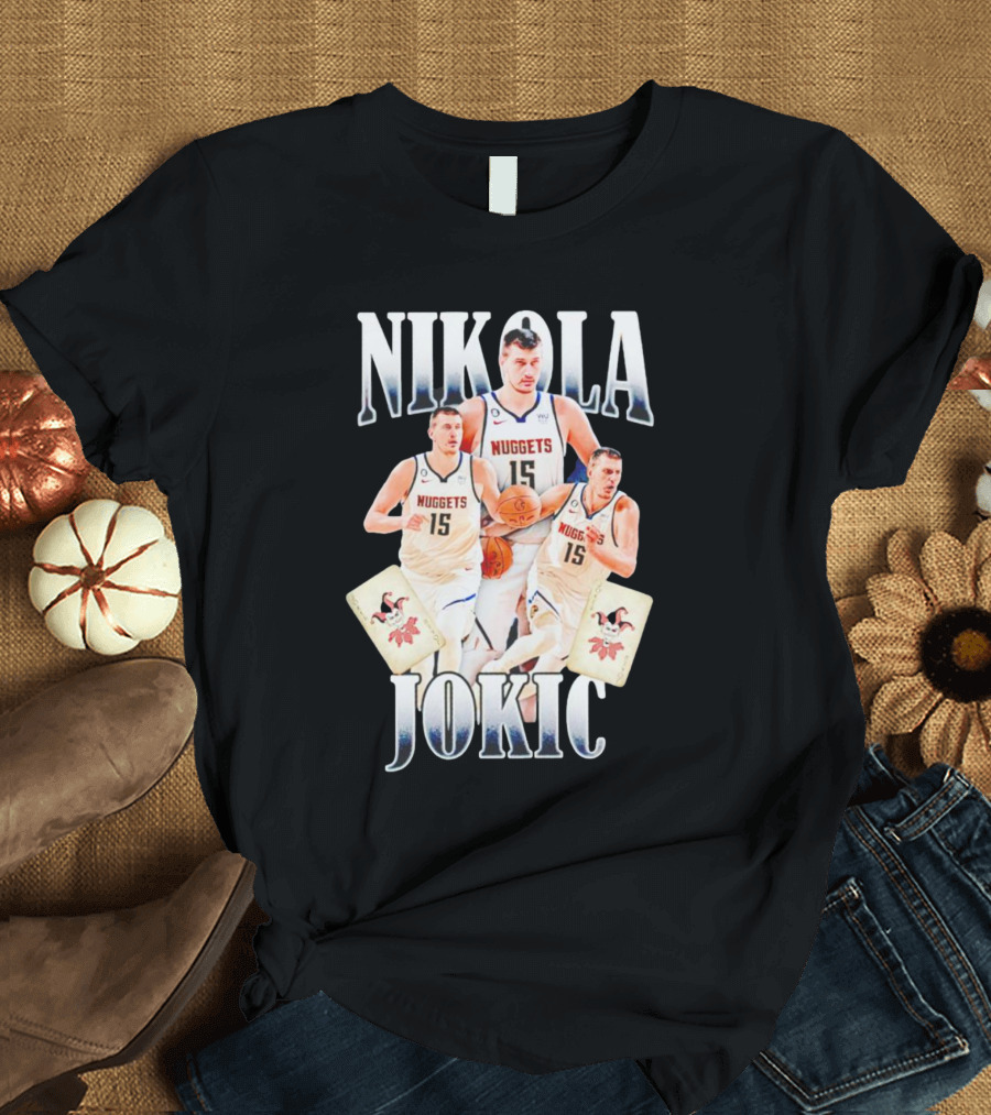 Nikola Jokic Nuggets NBA Joker Playing Cards T-Shirt