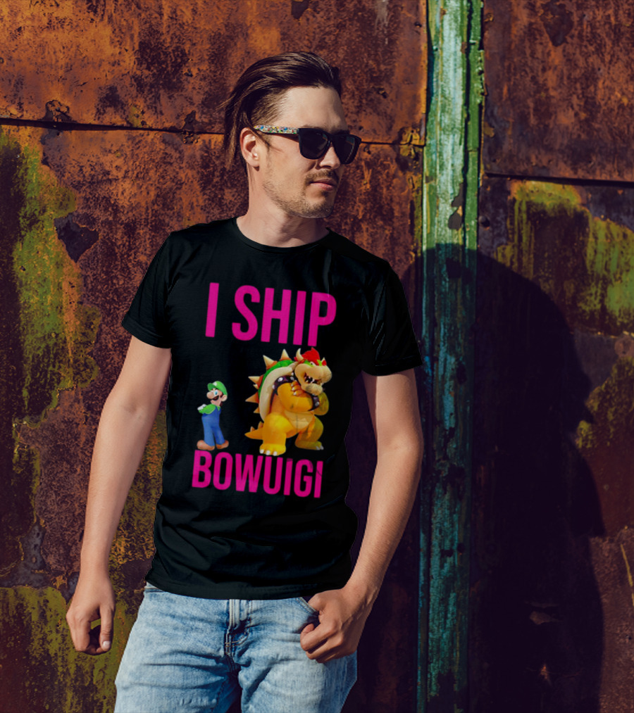 I Ship Bowuigi Super Mario Luigi Bowser T-Shirt