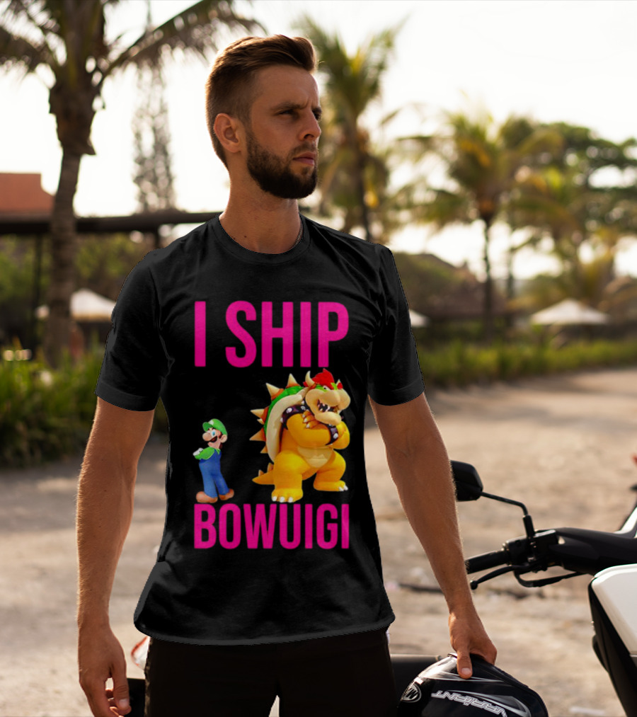 I Ship Bowuigi Super Mario Luigi Bowser T-Shirt