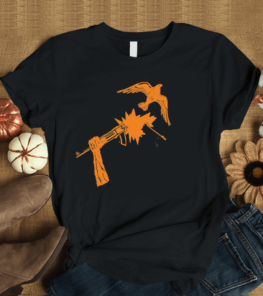 Anti War Gun And Dove Explosive Encounter T-Shirt