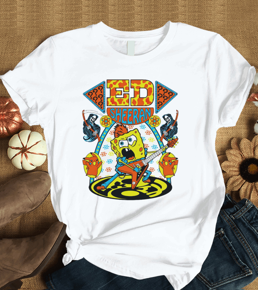 Ed Sheeran Spongebob Rock Band Fusion T-Shirt