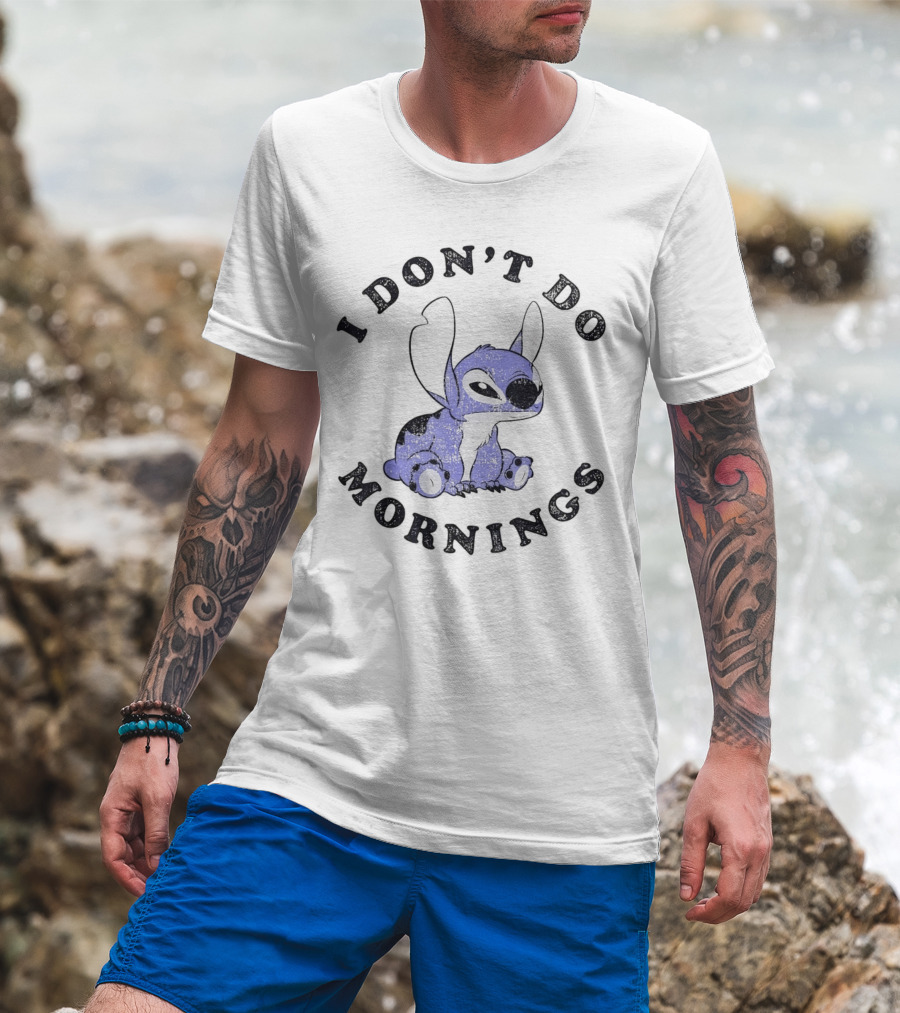 Stitch I Don’t Do Mornings T-Shirt