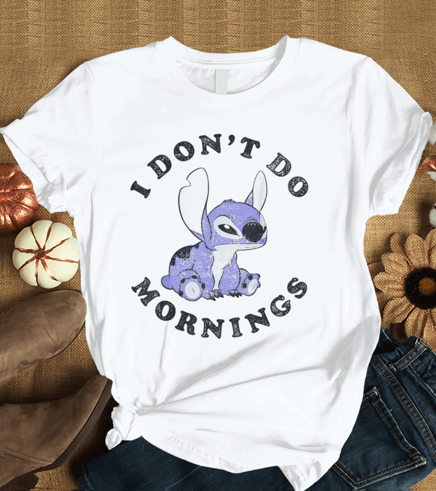 Stitch I Don’t Do Mornings T-Shirt
