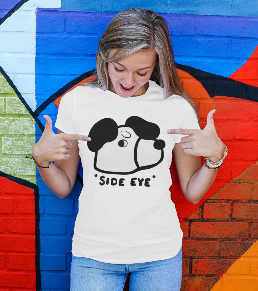 Side Eye Dog Face T-Shirt