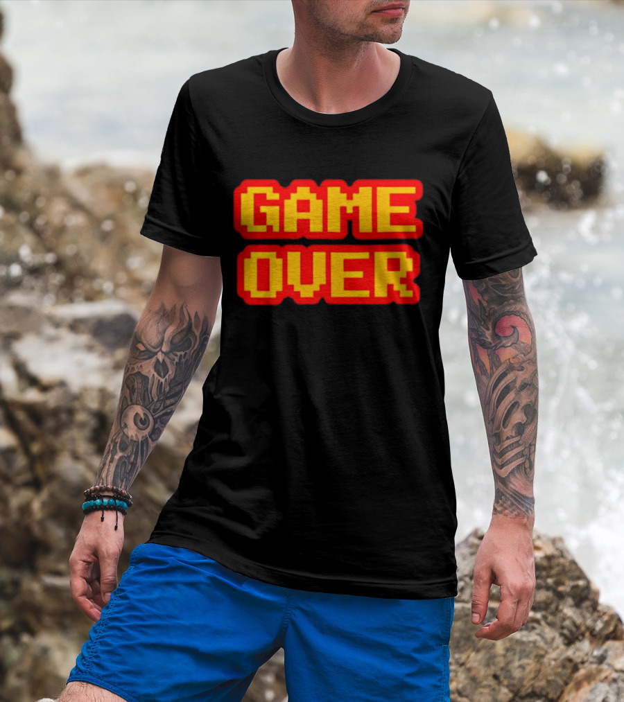 Keith Gill Game Over Retro Pixelated T-Shirt
