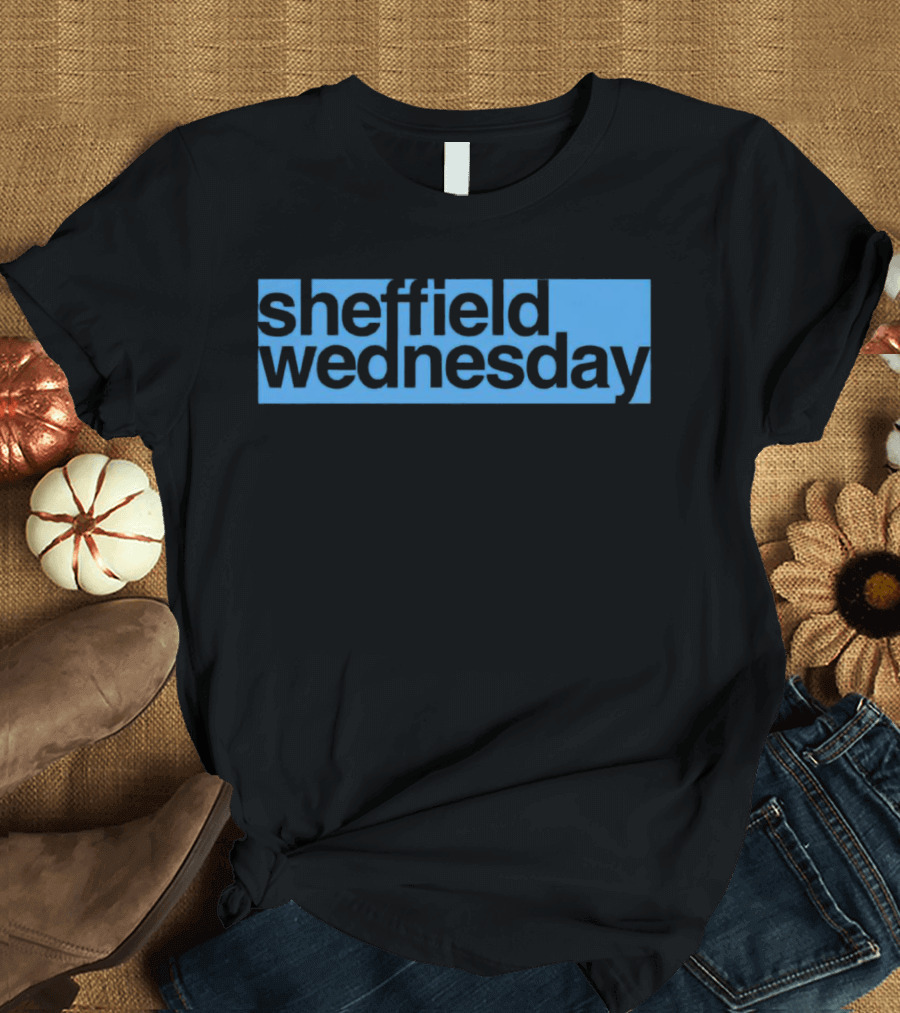 Sheffield Wednesday Blue Background T-Shirt