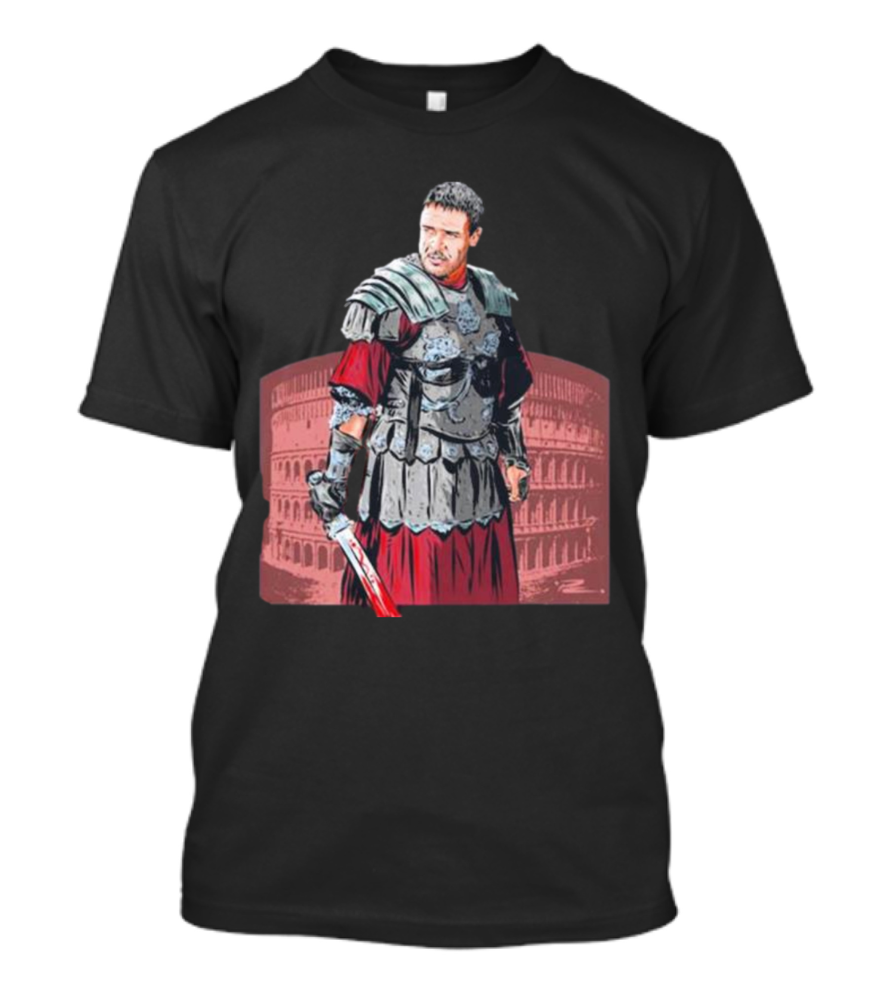 Russell Crowe Gladiator Paul Cemmick Colosseum T-Shirt