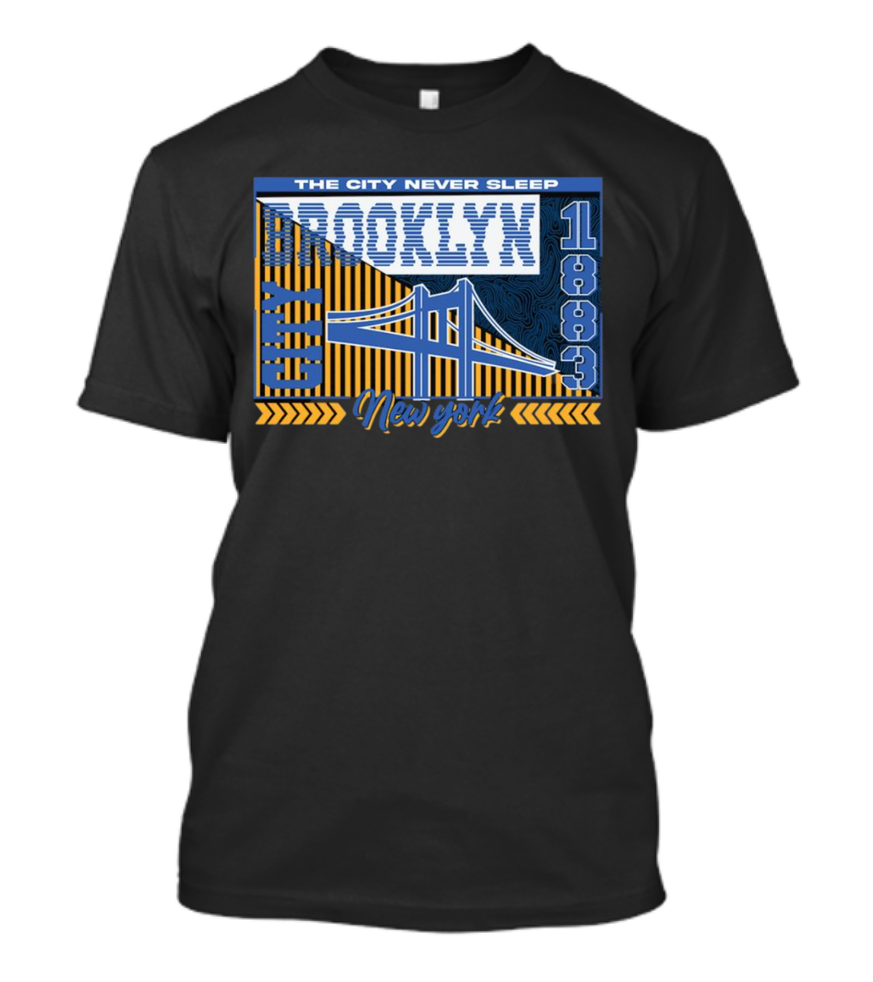 The City Never Sleep Brooklyn New York 1883 Bridge T-Shirt