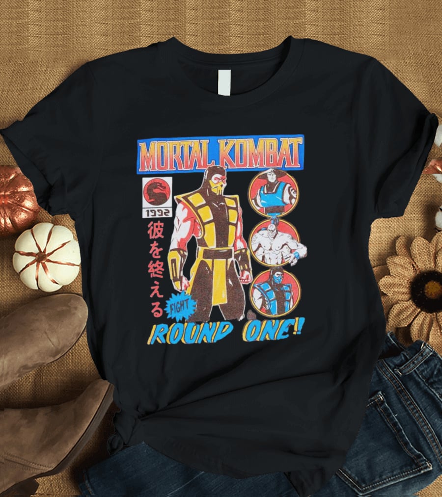 Mortal Kombat 1992 Fight Round One T-Shirt