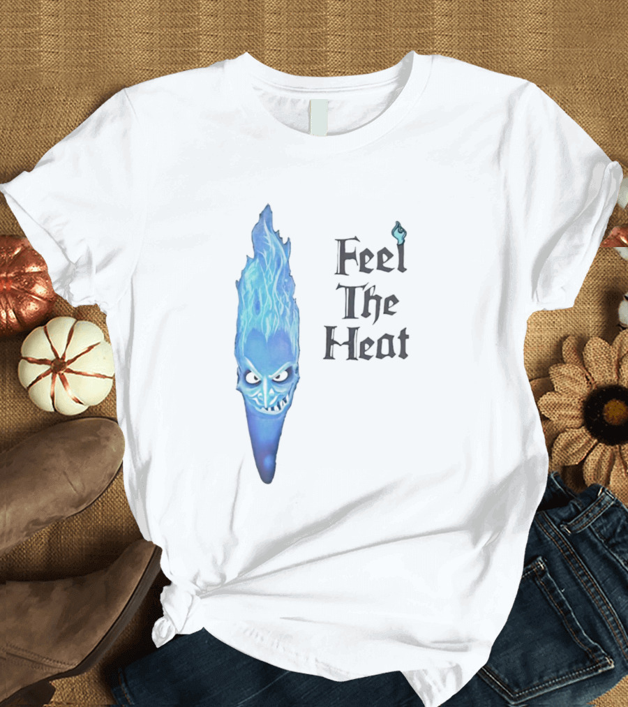 Hades Feel The Heat Blue Flame Head T-Shirt