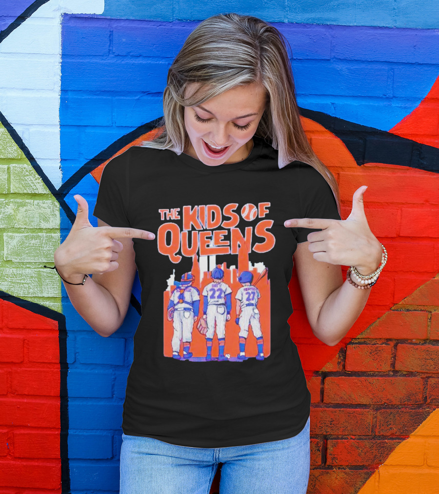 Francisco Alvarez Brett Baty Mark Vientos The Kids Of Queens New York Mets Players T-Shirt