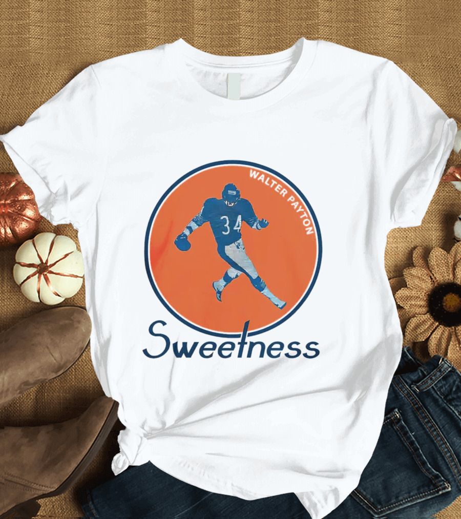 Walter Payton Sweetness Chicago Bears Chitown Football T-Shirt