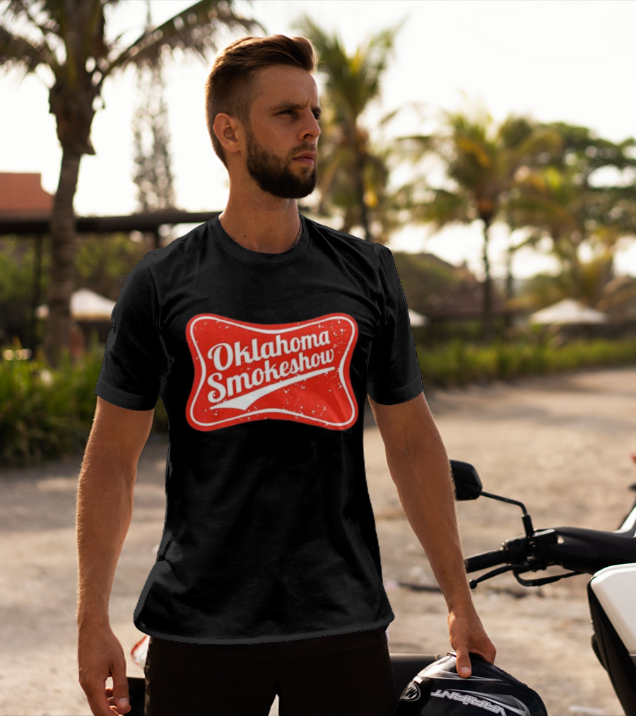 Oklahoma Smokeshow Retro Style Red T-Shirt