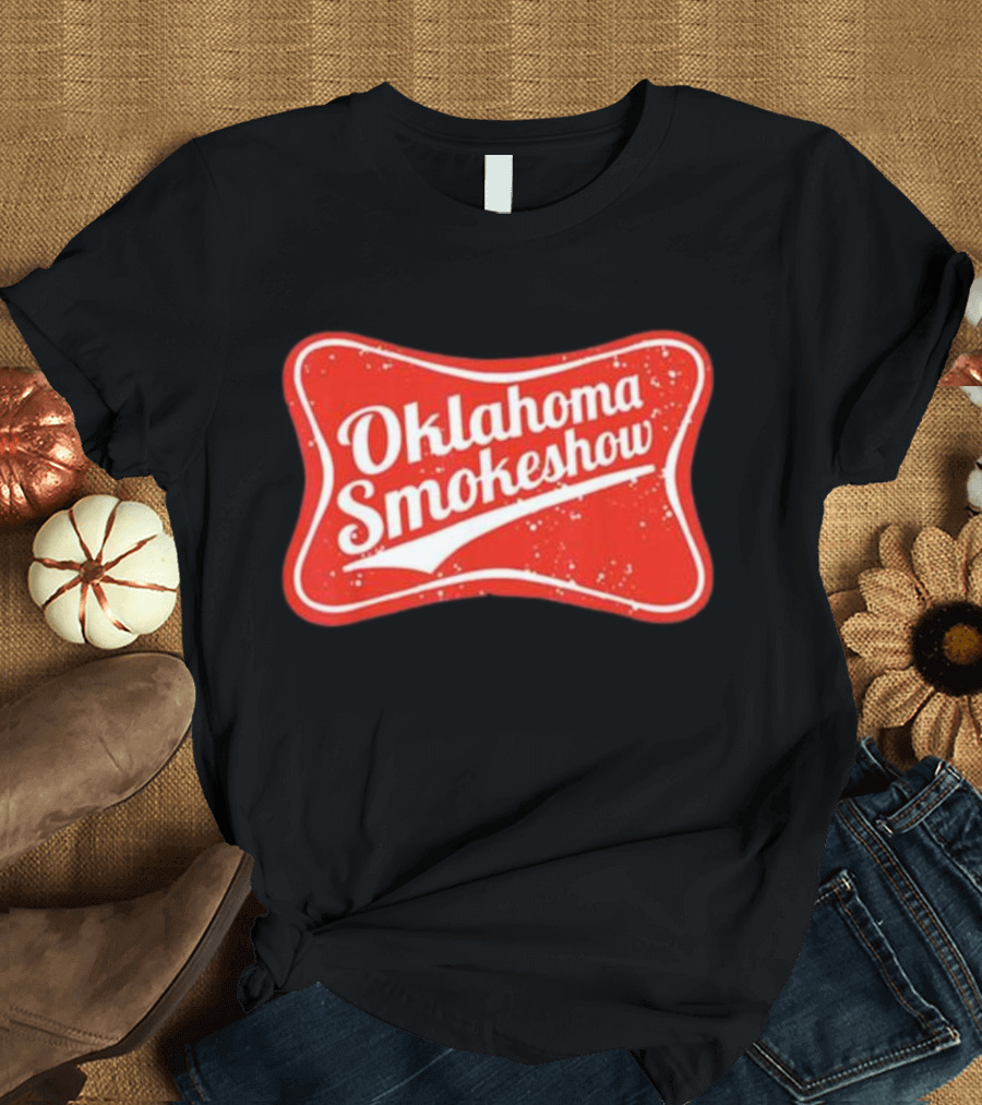 Oklahoma Smokeshow Retro Style Red T-Shirt