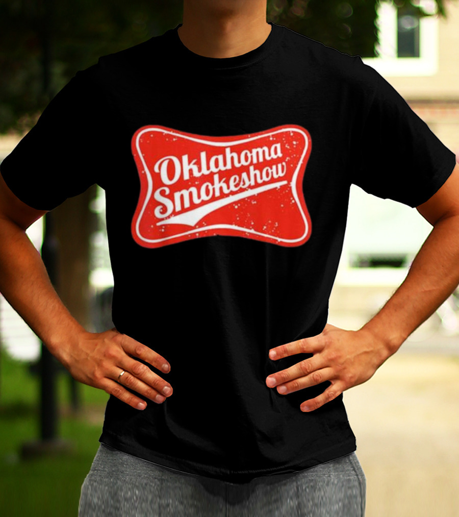 Oklahoma Smokeshow Retro Style Red T-Shirt