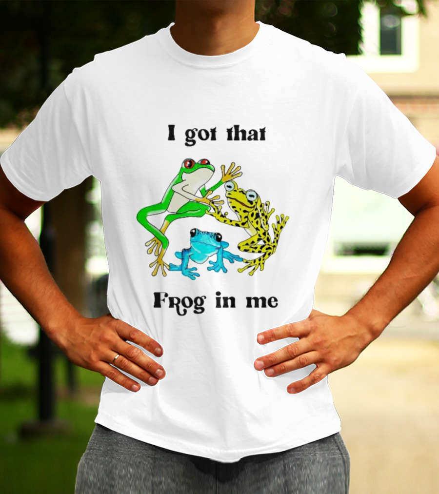 I Got That Frog In Me Trio Frogs T-Shirt