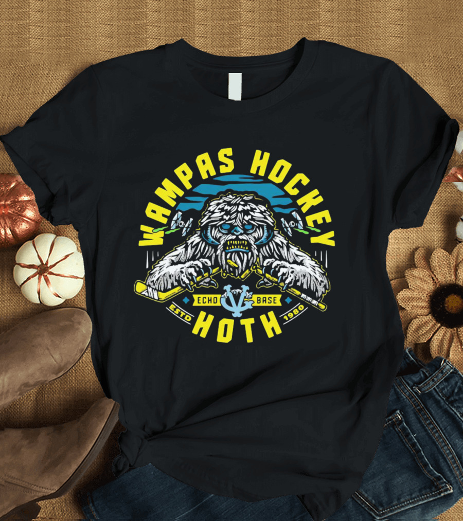 Wampas Hockey Hoth Echo Base Estd 1980 T-Shirt