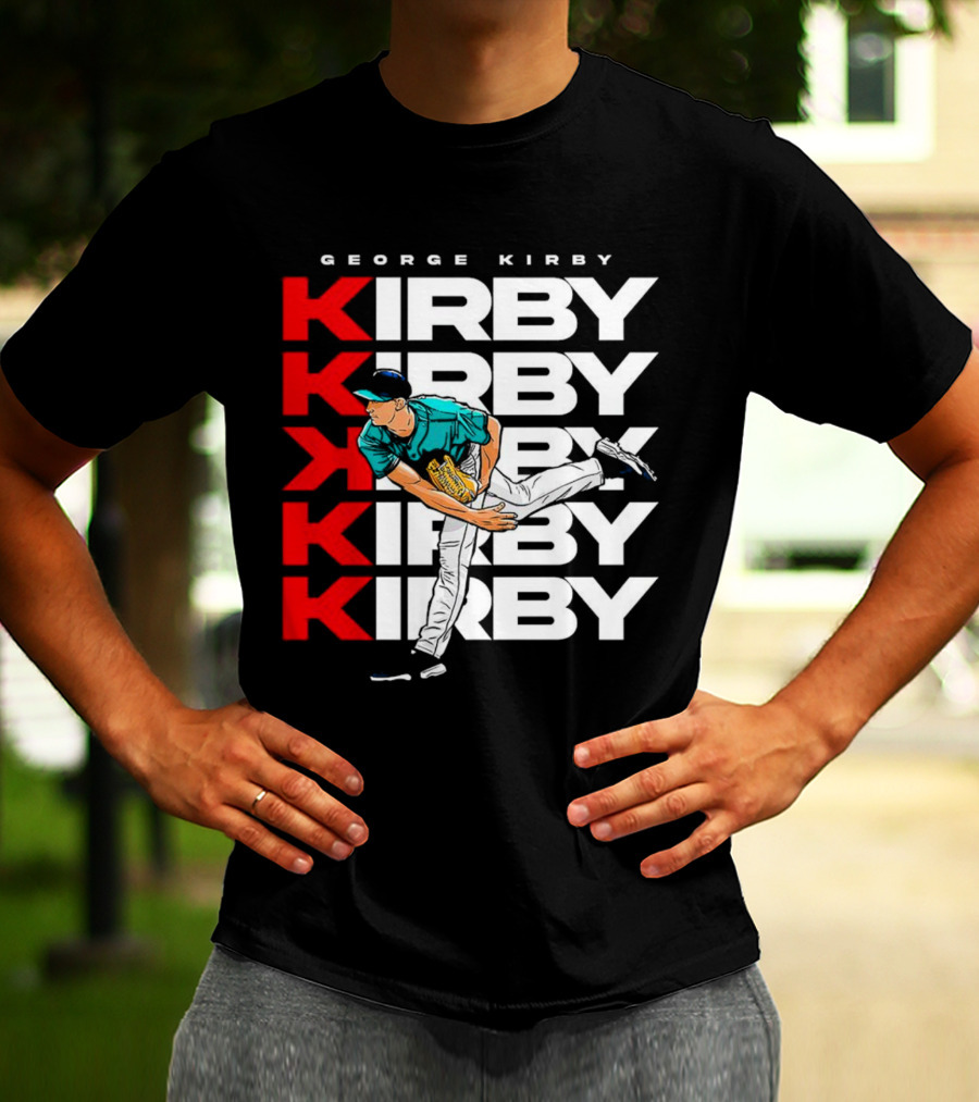 George Kirby Pitching Seattle Mariners K Strikeout T-Shirt