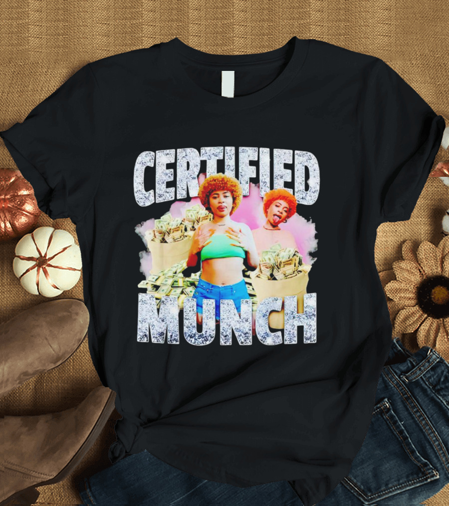 Certified Munch Ice Spice Colorful Money Stacks T-Shirt