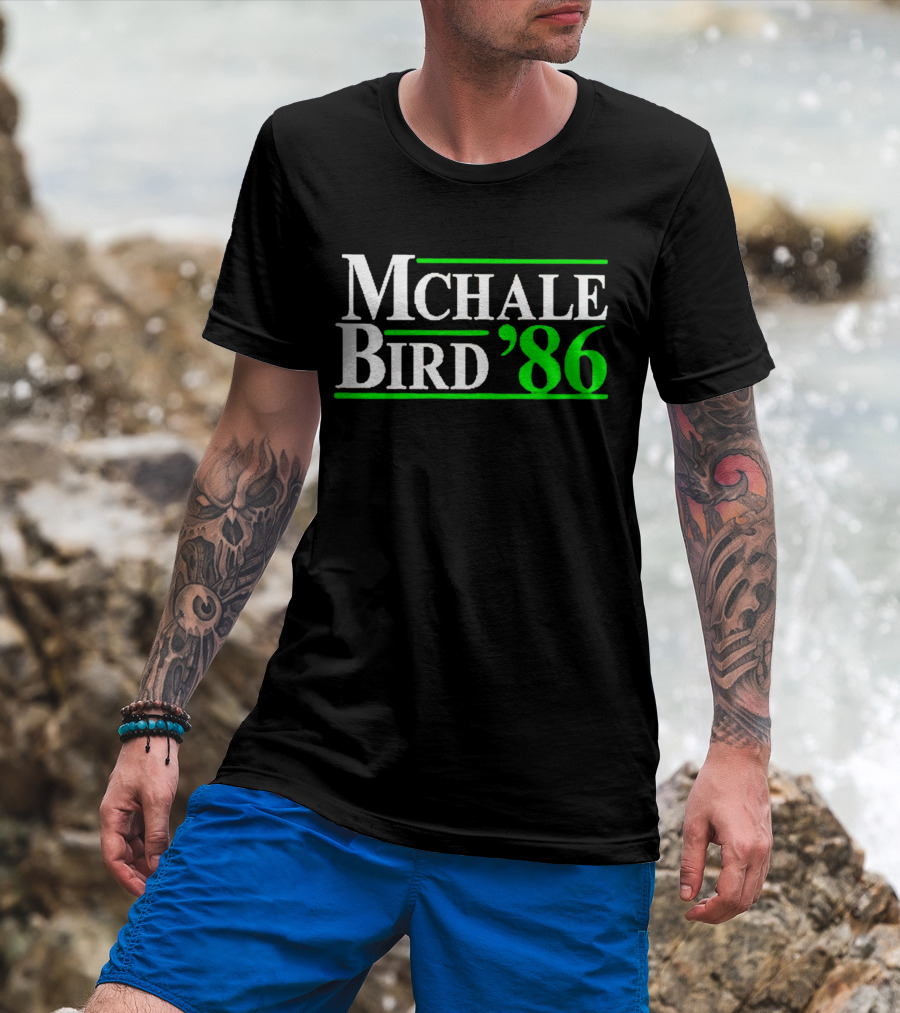 Mchale Bird '86 NBA Boston Celtics Duo T-Shirt