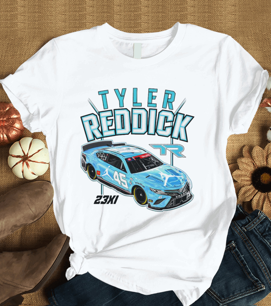 Tyler Reddick 23XI Jumpman 45 Car T-Shirt