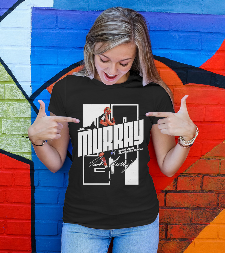 Denver Basketball Jamal Murray Signature NBA Player 27 T-Shirt