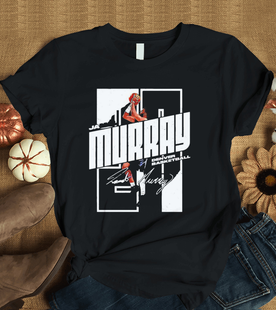 Denver Basketball Jamal Murray Signature NBA Player 27 T-Shirt
